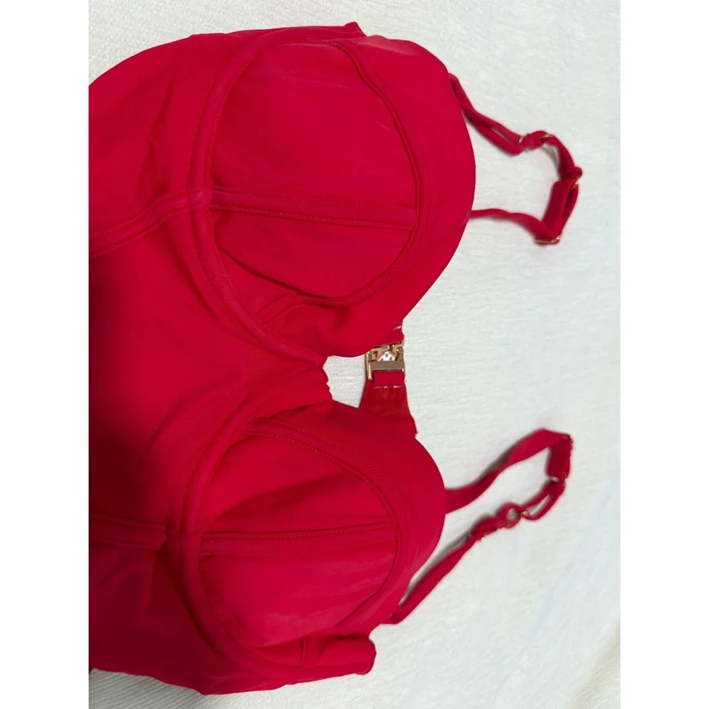 Agent Provocateur Montana Red‎ One-Piece Swimsuit 34D NWT Cut-Out Underwire NWT